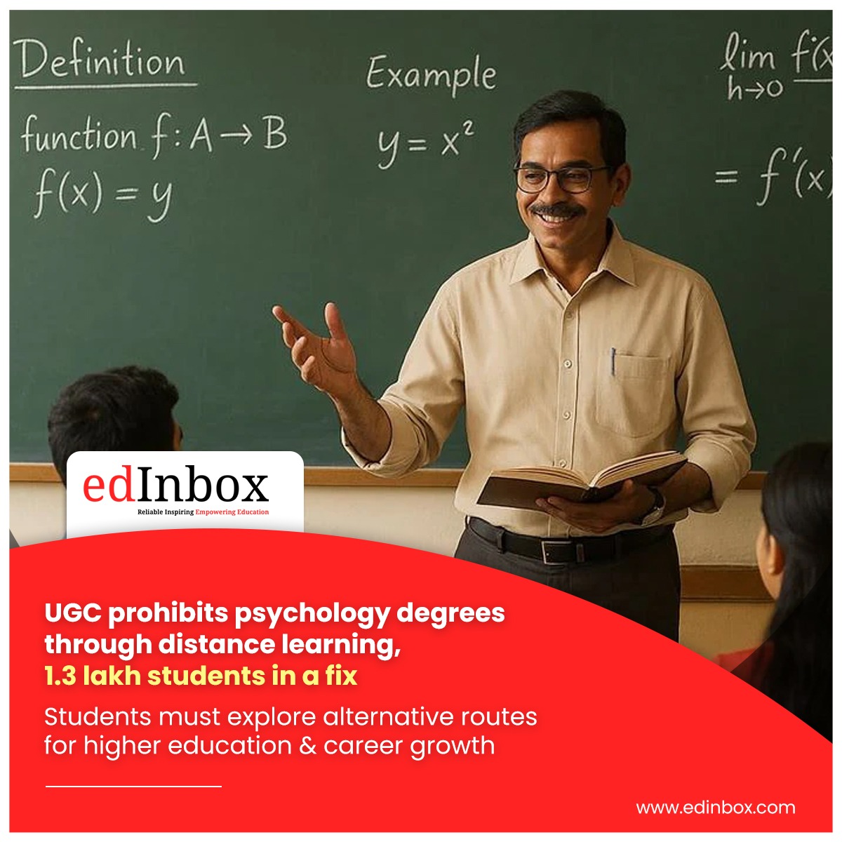edInboxMedia's tweet image. The University Grants Commission (UGC) has decided that psychology degrees obtained under distance learning or online schooling will no longer be acknowledged.

tinyurl.com/yk5vumk8

#UGCUpdate #PsychologyDegrees #DistanceLearningBan