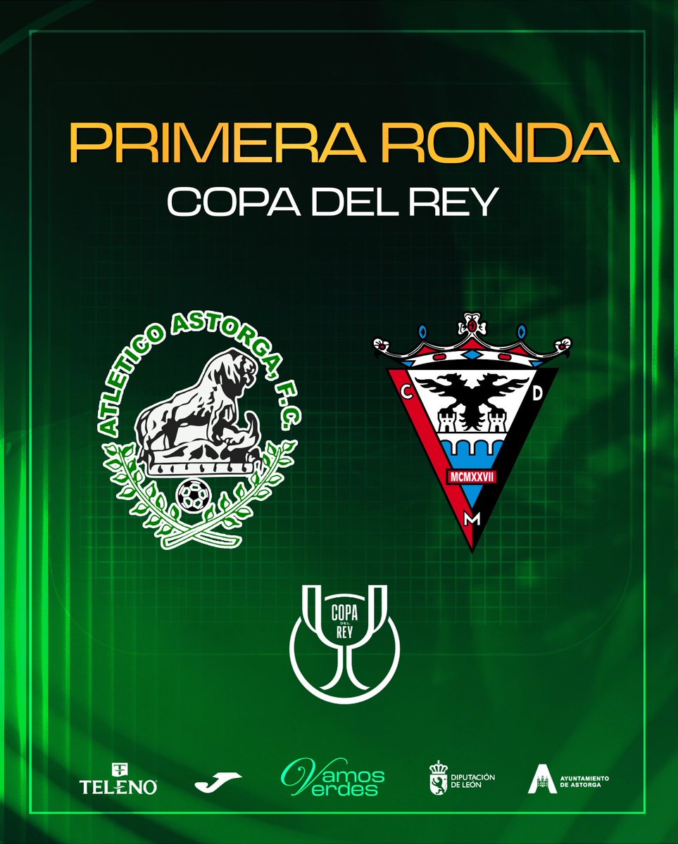🏆 ¡Ya conocemos a nuestro rival para esta primera ronda!

🆚 <a href="/CDMirandes/">Club Deportivo Mirandés</a> 
🗓️ 28-30 de Octubre 

#LaCopaMola 
#CopadelReyMAPFRE 
#Escribiendounanuevahistoria
#VamosVerdes💚⚽️