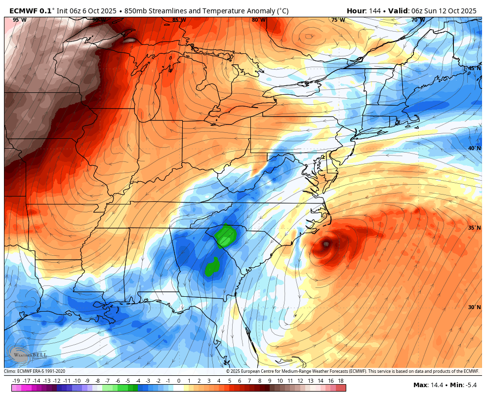 AndyHazelton's tweet photo. Most models are coming into agreement on a notable coastal storm next weekend along the Eastern Seaboard, forced by a strong upper trough. You could maybe make an argument for some subtropical characteristics, but it looks pretty frontal in current modeling. Regardless, this could be a threat for coastal flooding and nasty weather along the East Coast. Something to watch as we go through the week.