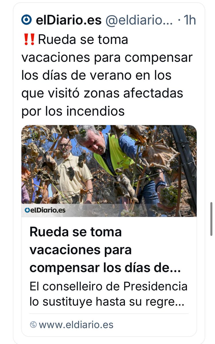 Hostia, pues menos mal que según su jefe las vacaciones están sobrevaloradas... lo mismo es que solo están sobrevaloradas las de los currantes 🤬