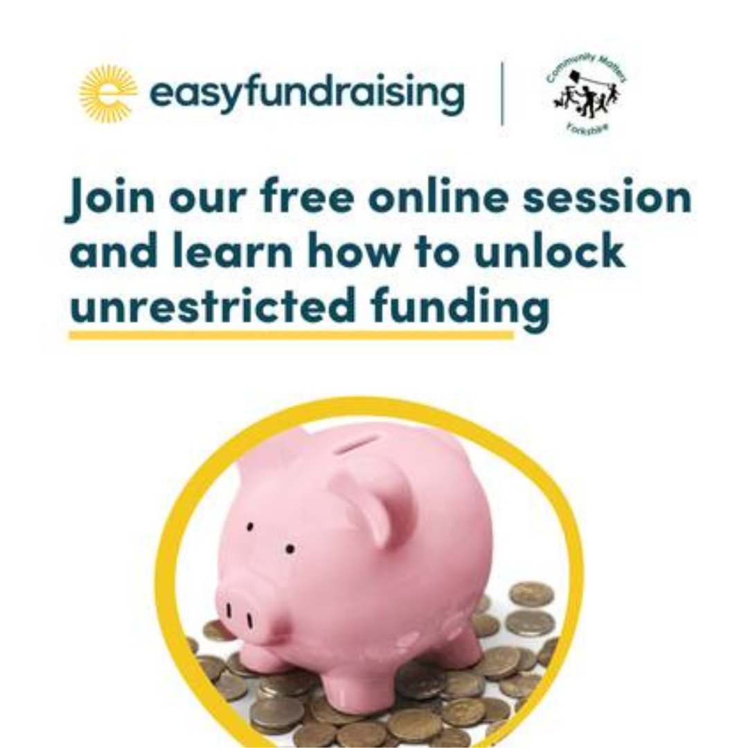 ComMattersYorks's tweet image. We highly recommend easyfundraising, it’s a really good way to receive unrestricted funds. Join the free online session tomorrow, Tues 21st Oct and find out how you can unlock this funding from your supporters who shop online – trybooking.com/uk/FGCD