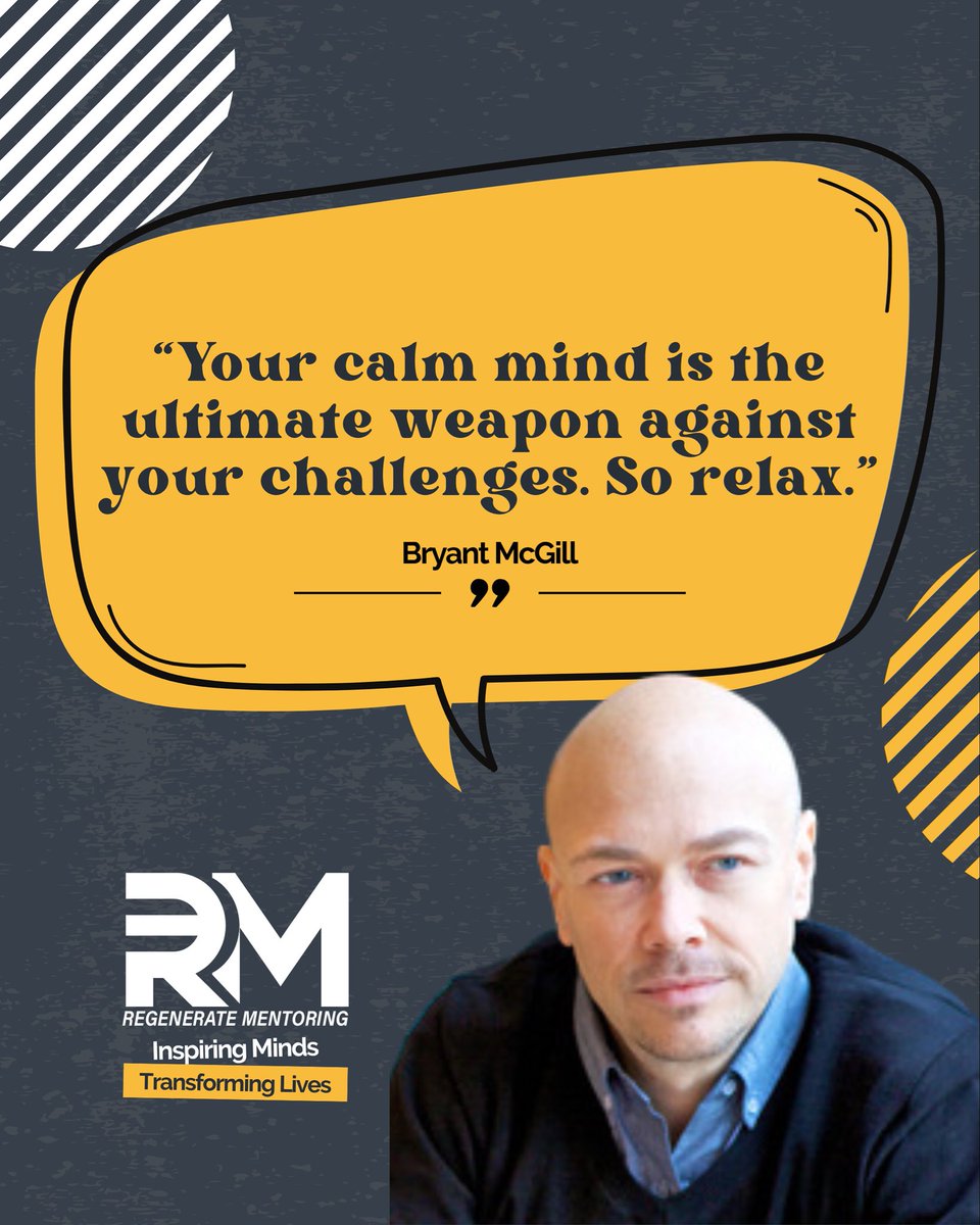 Feeling stressed?
Pause.
Inhale peace.
Exhale chaos.
Your calm mind is stronger than any challenge 🧘‍♀️💭

#MondayMotivation  #RegenerateMentoringLeasons #YouthWellbeing #Mindfulness