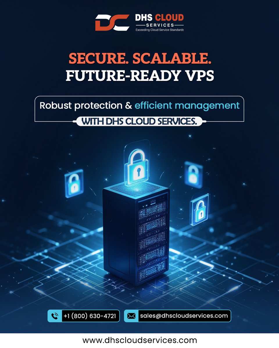 UpcloudDhs's tweet image. Your data deserves more than just storage - it deserves security, speed, and scalability. ⚙️ At @dhs_cloud_services, we bring you future-ready VPS solutions designed for control, performance, and protection. 🔒
.
.
.
#dhscloudservices #vpshosting #cloudsolutions #securevps