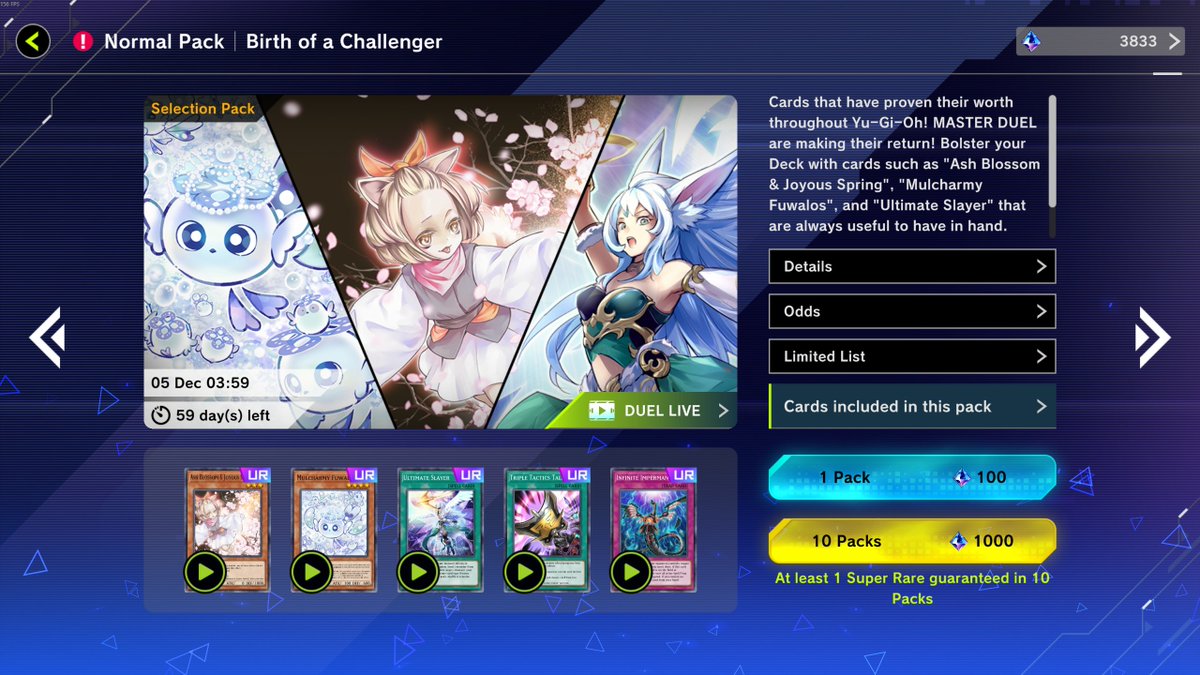 NEW Selection Pack: Birth of a Challenger is out now, making it