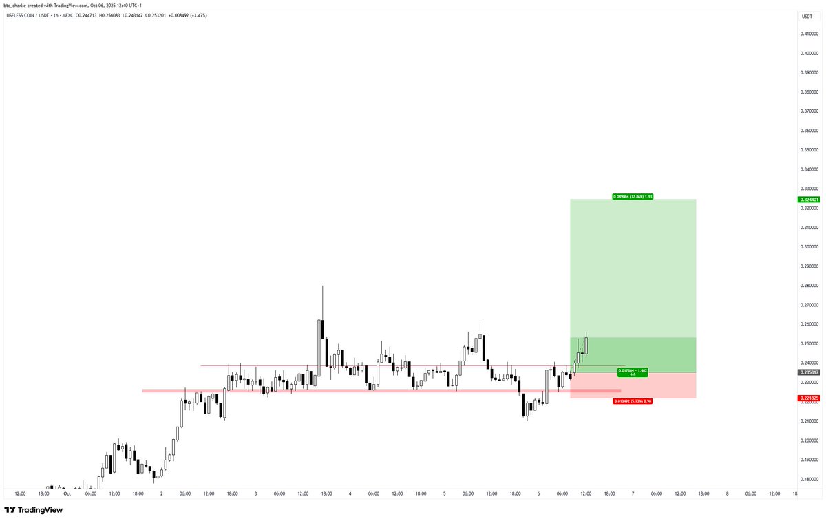 显示 USLE Coin 在牛市中价格大幅飙升的图表