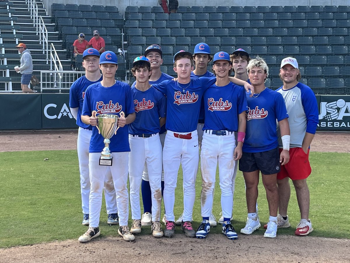 DynamicBaseball's tweet photo. Carolina Cubs National 2028
Winners 16u Open
Dynamic Fall World Series
#DBFallWS https://t.co/ikI9ERX2Rn