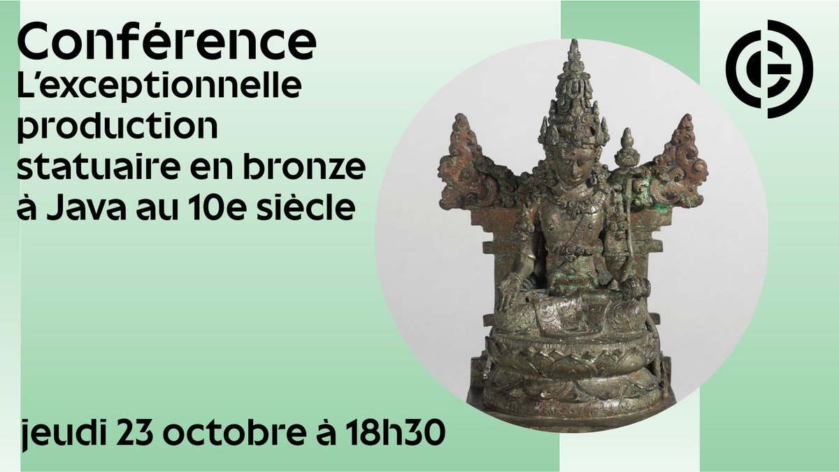🎙️ CONFÉRENCE
Entre transition politique et géographique : l’exceptionnelle production statuaire en bronze à Java au tournant du Xe siècle.
📆 Jeudi 23 octobre à 18 h 30
🎟️ Gratuit, réservation conseillée
➕ Plus d’infos : guimet.fr/fr/activites-v…