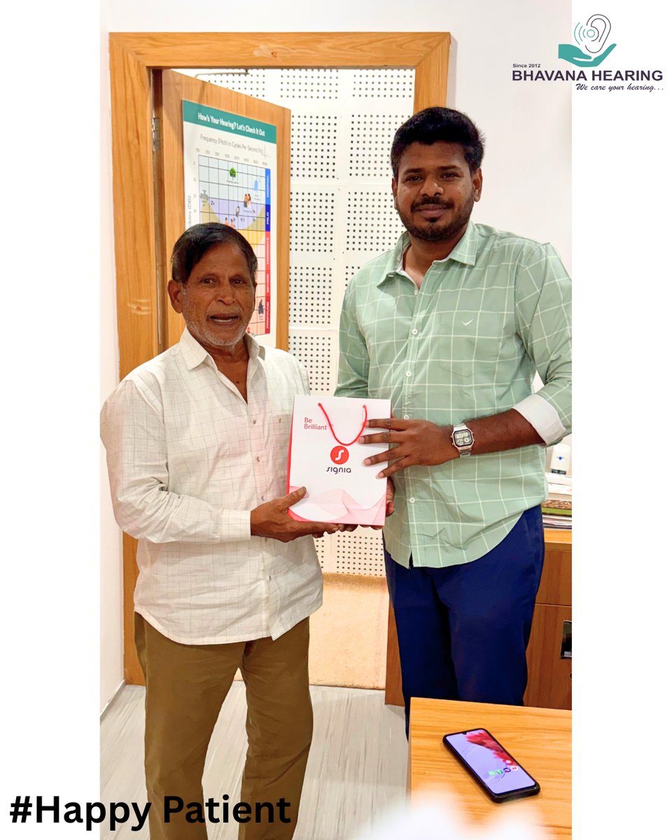 "A happy smile says it all!
At Bhavana Hearing Care, every patient’s smile motivates us to keep delivering the best hearing solutions.
Because hearing better means living better! 💫👂❤️
Thank you for trusting Bhavana Hearing Care  together, we make life sound beautiful again!