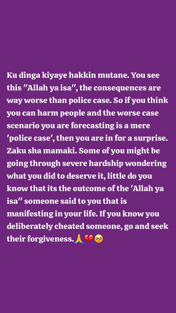 Allah Tsaremu da Hakkin Mutane🙏🥹