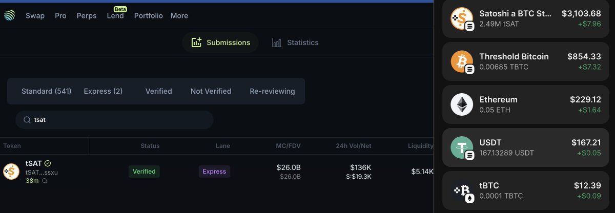Davincij15's tweet image. 🚀 $tSAT is now verified on @JupiterExchange — and prices are LIVE in @phantom!

Satoshis are officially visible across Solana wallets.
Measure in sats. Stack Bitcoin. ⚡

Learn more 👉 satoshi15.com
#Bitcoin #Solana #tSAT #DeFi