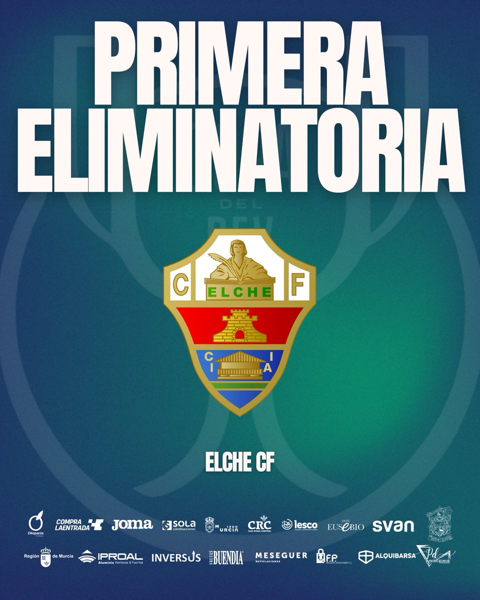 ¡Hola, <a href="/elchecf/">Elche Club de Fútbol</a>! 👋🏻

Ya tenemos rival para la primera eliminatoria de #CopaDelRey 🏆

#LaCopaMola