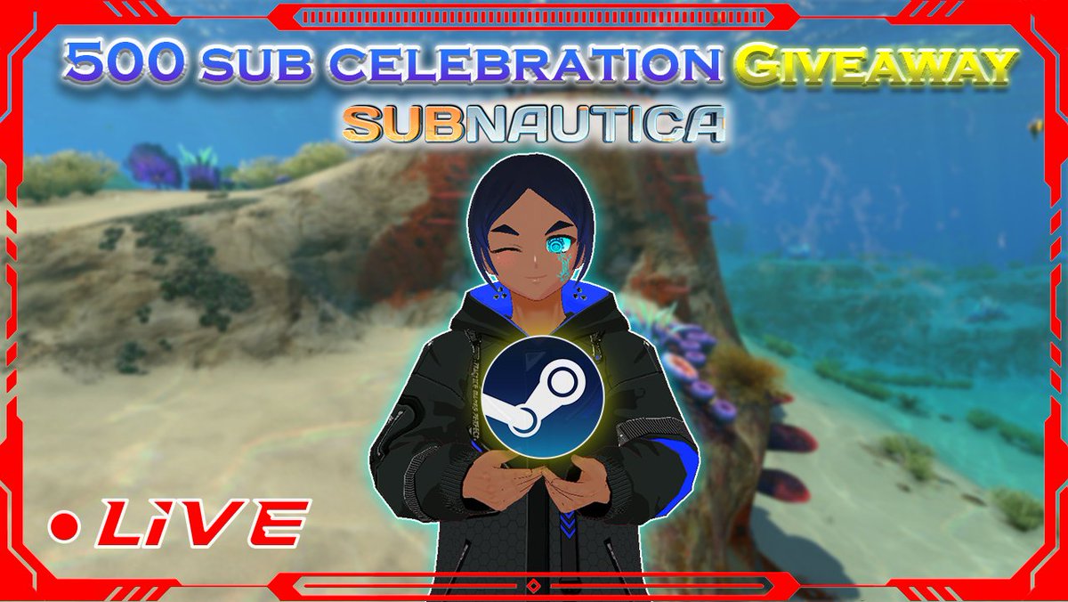 ZelaxMusicLive's tweet image. 🎉 Celebrating 500 YouTube subs with a giveaway! 🎉
Winner picks a game from my list of favorites 🕹️
Like 💜 Repost 🔁 Comment your fave genre to enter!
🗓️ Deadline: Final week of October — winner revealed during the Subnautica stream 🌊😨
#Vtuber #ENVtuber #Giveaway