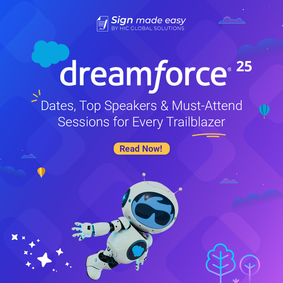Signmadeasy's tweet image. @Dreamforce  2025 is almost here!

Get ready to explore the most talked-about sessions, expert insights, and AI-powered innovations shaping the future of @salesforce .

Read the full blog: bit.ly/47c9QYg

#dreamforce2025 #salesforceinnovation #df25 #futureofsalesforce