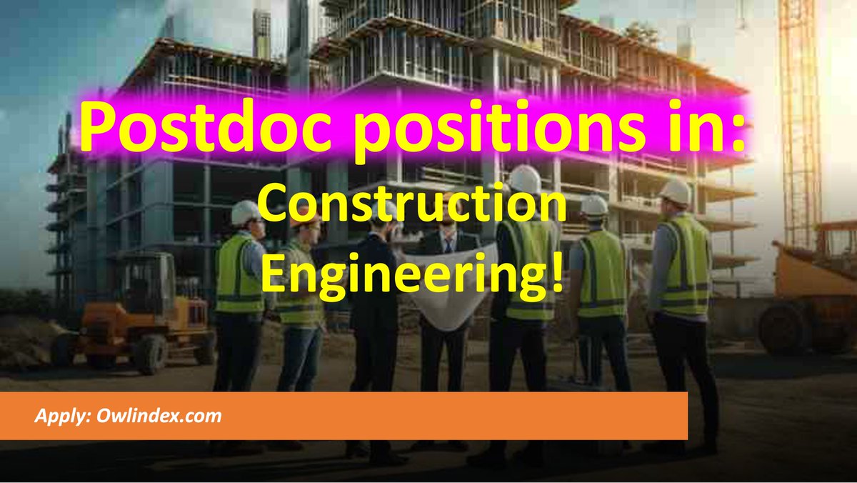 owlindex's tweet image. Construction Engineering—explore exciting postdoc opportunities today! 
owlindex.com/oi/unPTy544

#Owlindex #ConstructionEngineering #Postdoc #ResearchOpportunities #CareerGrowth #postdocs #postdoctoral #postdocposition #research #Construction #Constructionresearch
