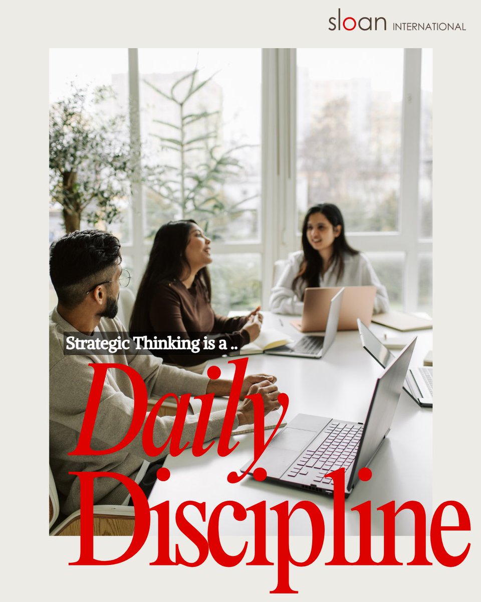 JuliaASloan's tweet photo. Strategic thinking isn't a seasonal task; it's a daily habit. Every decision we make, big or small, impacts the bigger picture. This mindset is what I help leaders develop through research-based small group learning labs. If you're ready to sharpen your daily strategic lens. https://t.co/nvvv5ksNMA