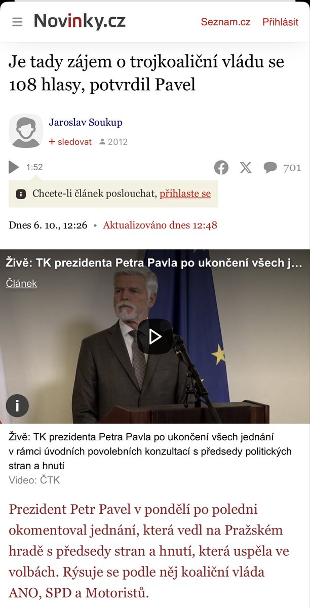 Takže se nám tu rýsuje vláda:
Babiš-Strnad(Nejedlý)-Klaus
(ANO-SPD-Motor)
