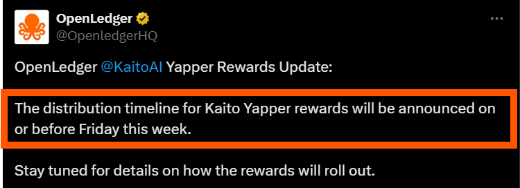 kendeath95's tweet image. Hey Octo fam !

@OpenledgerHQ's Yaptopus will explode infoFI on @KaitoAI .

Details about the Yaptopus reward (2M $OPEN) will be available before this Friday.

But I'm still quite worried with a small account like mine, will any miracle happen?

#OpenLedger #Yapper #Airdrop