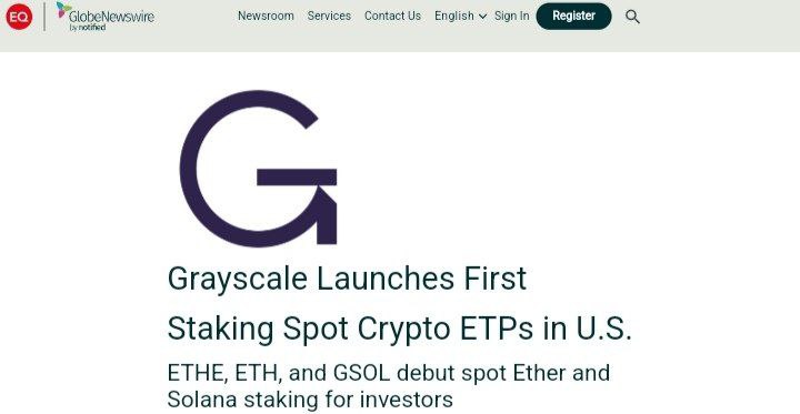 justin588124759's tweet image. JUST IN: Grayscale receives approval to enable staking for its spot Ethereum ETPs.
#grayscale #Ethereum 🔥🔥
