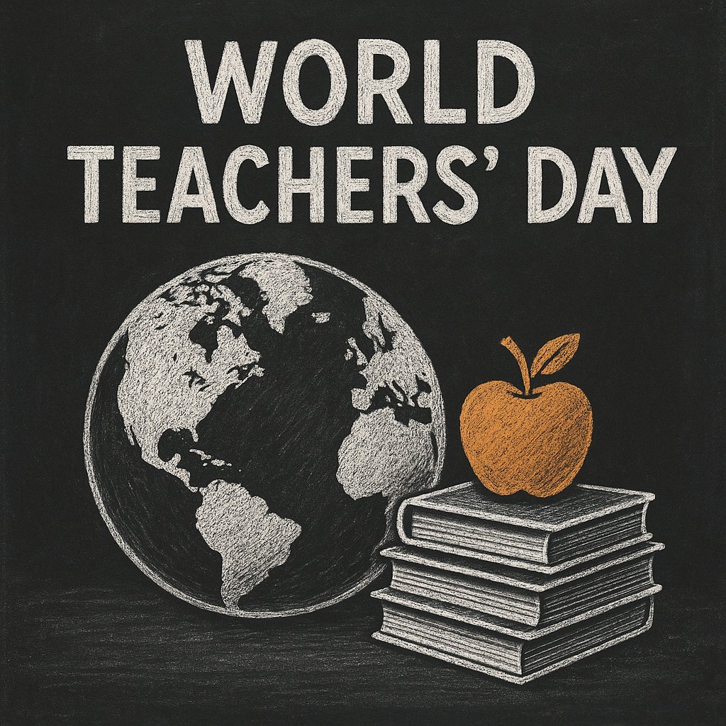 Happy World Teachers' Day to the incredible educators who shape minds, inspire dreams, and change lives every single day! 🍎✨

Your patience, creativity, and dedication don't go unnoticed. You're not just teaching lesson; you're building futures
#WorldTeachersDay #ThankATeacher