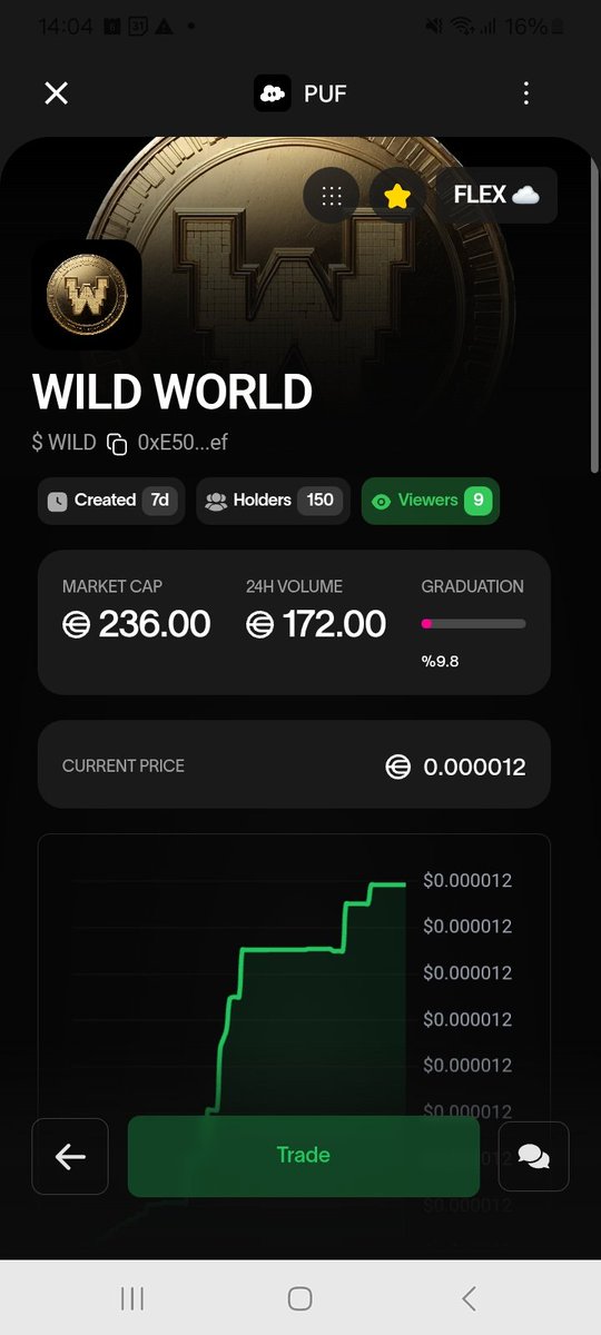 wildworldapp's tweet photo. 150 holders $WILD on $WLD APP
@IDiotWLD @PUFFERS_WLD @PufLaunch @DivesTech https://t.co/meL6xA6tGt