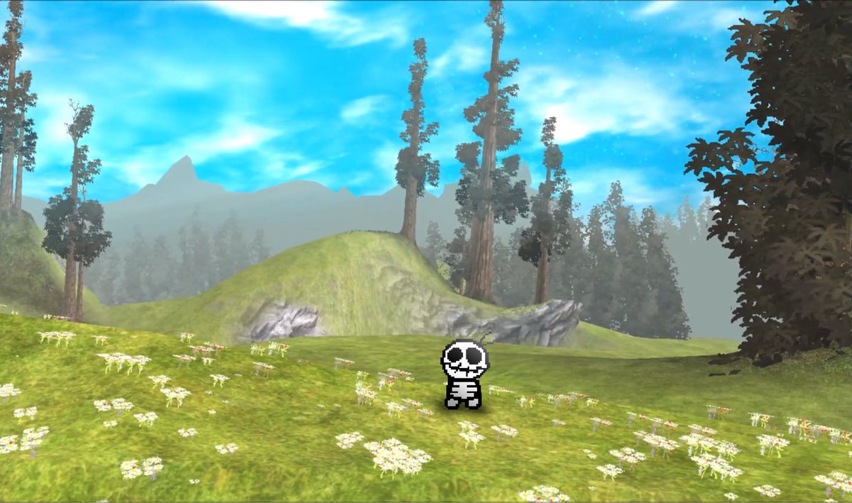 boneexecutable's tweet image. Wow, what a lovely meadow. I sure hope there aren’t any loud annoying bunnies that launch a full scale alien invasion with giant robots and ufos, that would suck.