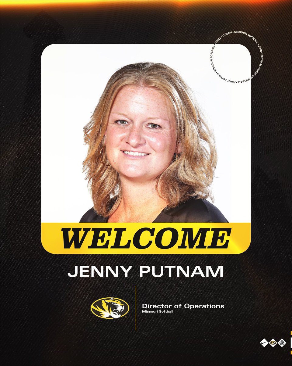 Keeping a longtime Tiger at home by bringing in <a href="/jennyputnam_JD/">Jenny Putnam</a> as our Director of Softball Operations‼️

Jenny will start immediately as our director of operations after spending the past two season as the operations director for women’s basketball

🔗 mutigers.com/news/2025/10/6…