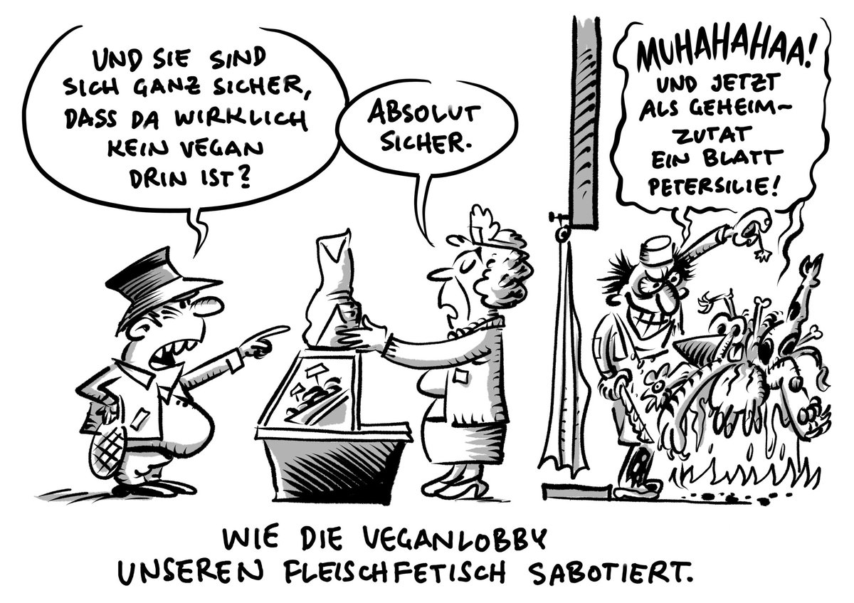 TSchwarwel's tweet image. „Streit um Veggie-Wurst: Merz und Rainer unterstützen EU-Vorhaben für Namensverbot“
#wurst #burger #fleischfetisch #schwarwel