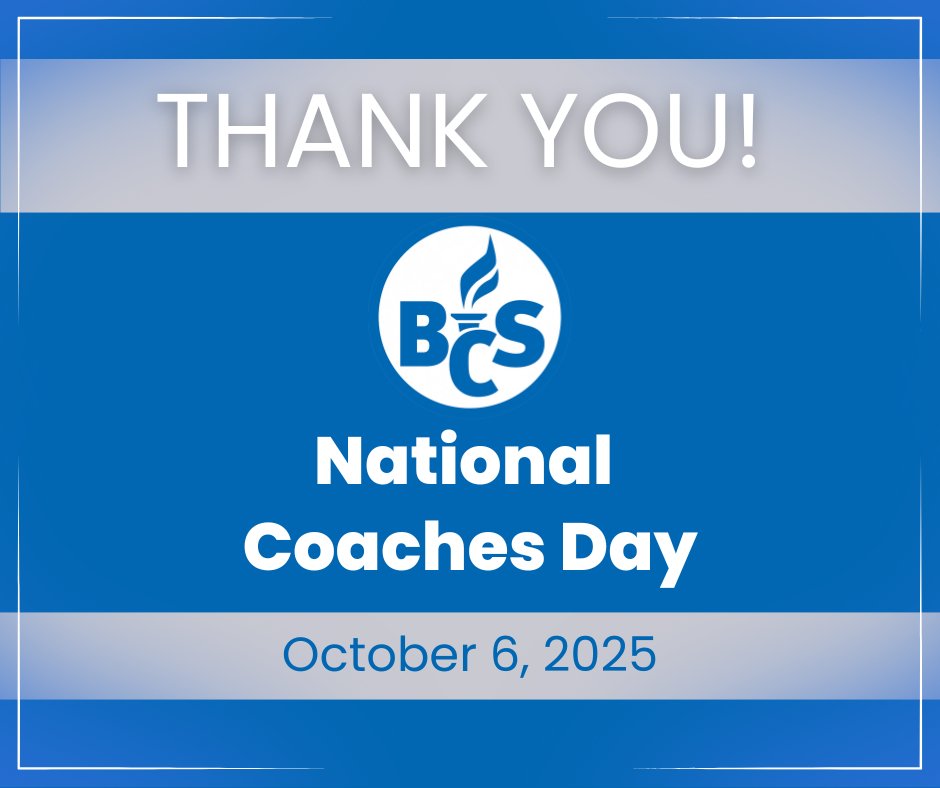 Happy National Coaches Day!
To all our coaches at Bloomfield and beyond, we thank you for your dedication and positive influence. Coaching is about more than sports; it's about teaching perseverance, grit, and character. Thank you for all you do!
#BCSPROUD