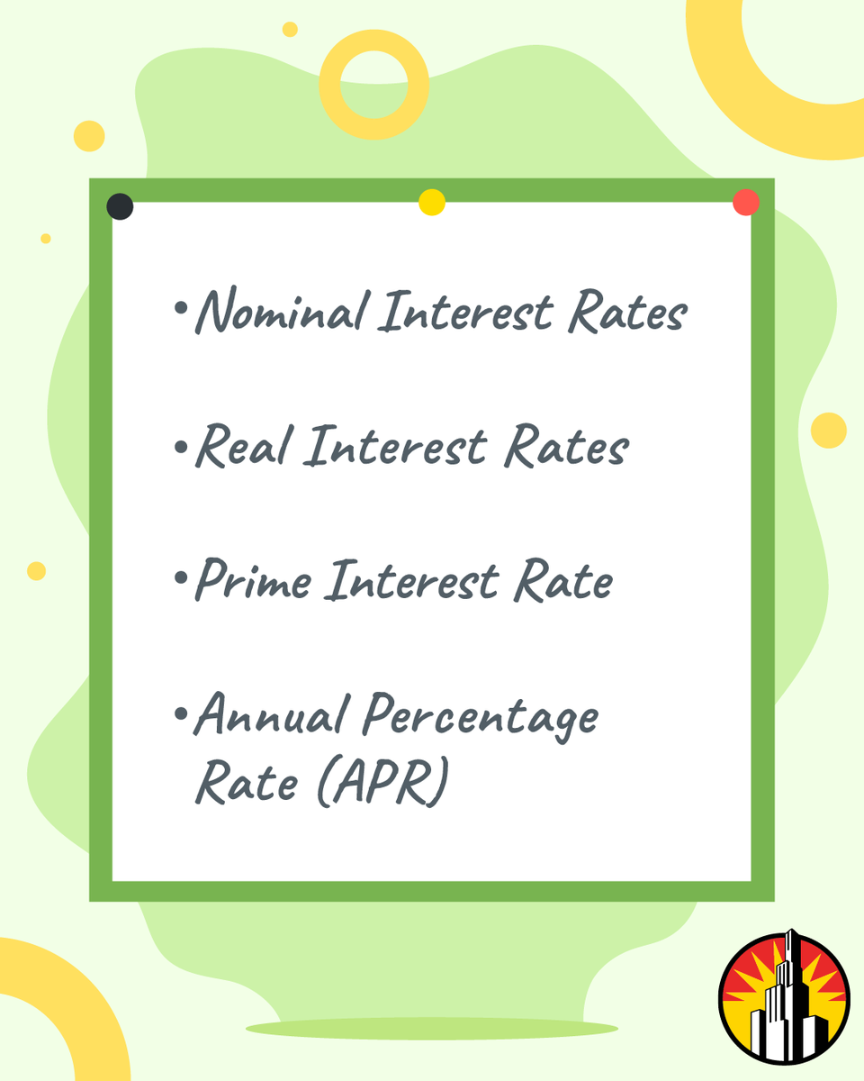 CheckCity's tweet image. Understanding the different types of interest rates can help you make smarter financial decisions. Keep learning about fixed, variable, compound rates, and more on the blog!
checkcity.com/loans-101/vari…
#InterestRates #FixedRates #VariableRates #loans