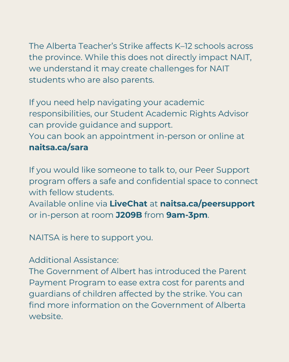 NAIT Students' Assn. tweet media