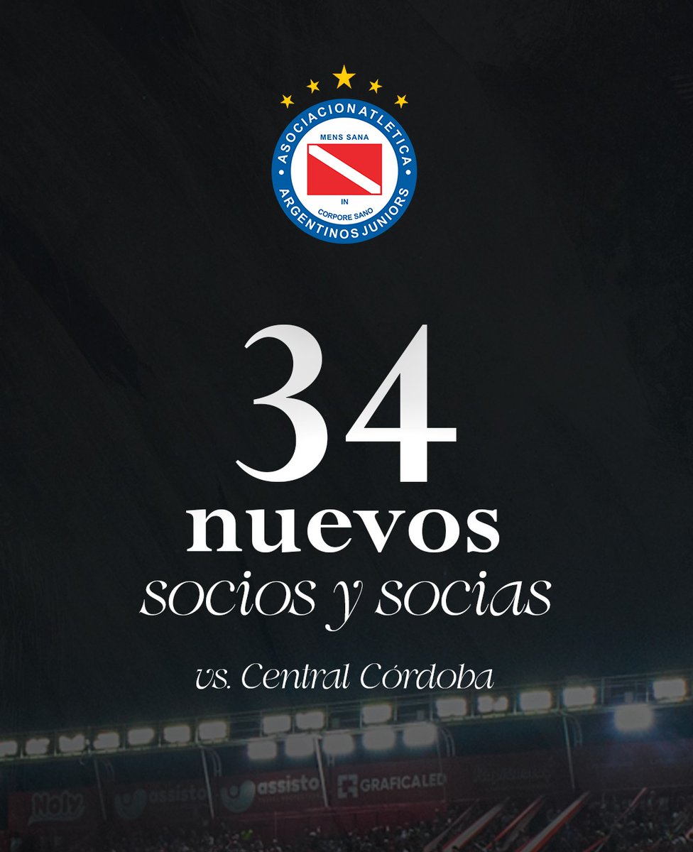 SociosAAAJ's tweet photo. #AAAJ 💳 Les damos la bienvenida a los nuevos socios y socias de @AAAJoficial que se asociaron en la previa del partido vs. Central Córdoba.

📲 https://t.co/ODdAdJLehd 
📩 socios@argentinosjuniors.com.ar https://t.co/bg8sg4UI0U