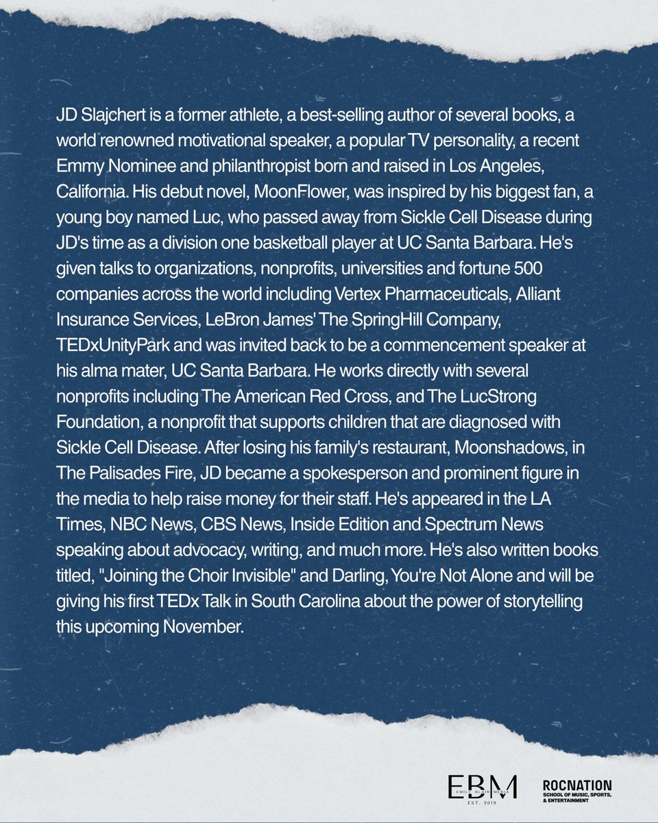 Excited to be speaking at the Emily Blair Media Career Development Summit at the legendary <a href="/rocnationschool/">Roc Nation School</a> in New York this week. Tickets here !!! eventbrite.com/e/emily-blair-…