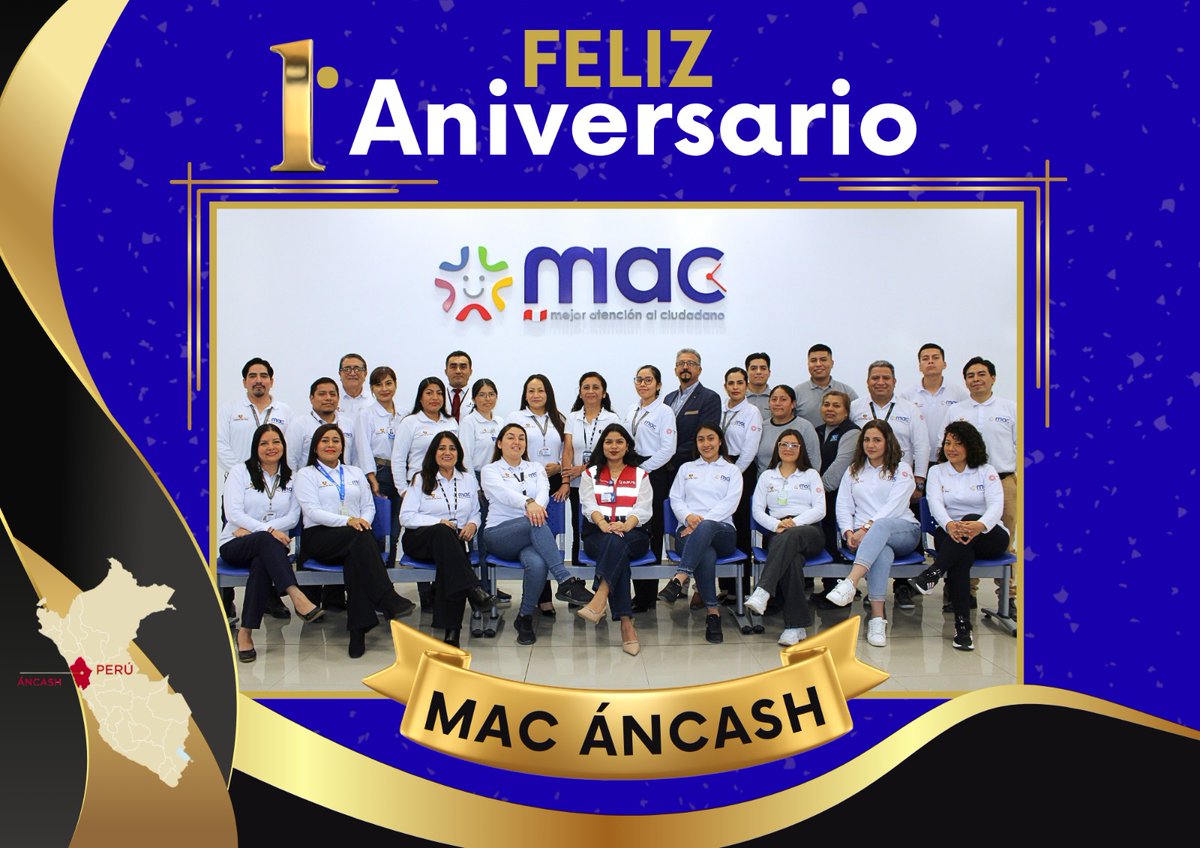 🎉 ¡MAC Áncash cumple 1 año!
Gracias por confiar en nosotros 💙
¡Seguimos con #MejorAtención! 🇵🇪
#MACÁncash #AniversarioMAC #MACPerú #PonlePunchePerú