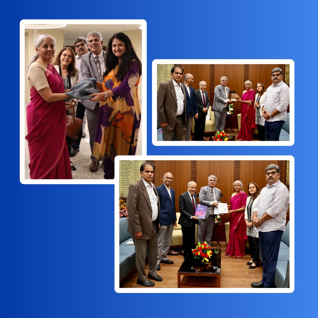 ibai_in's tweet image. IBAI leadership met Hon'ble Finance Minister Smt. Nirmala Sitharaman @nsitharamanoffc to congratulate on landmark GST reforms making insurance more affordable advancing Insurance for All by 2047. 

#IBAI #GST #InsuranceReforms #InsuranceForAll2047 #FinancialInclusion