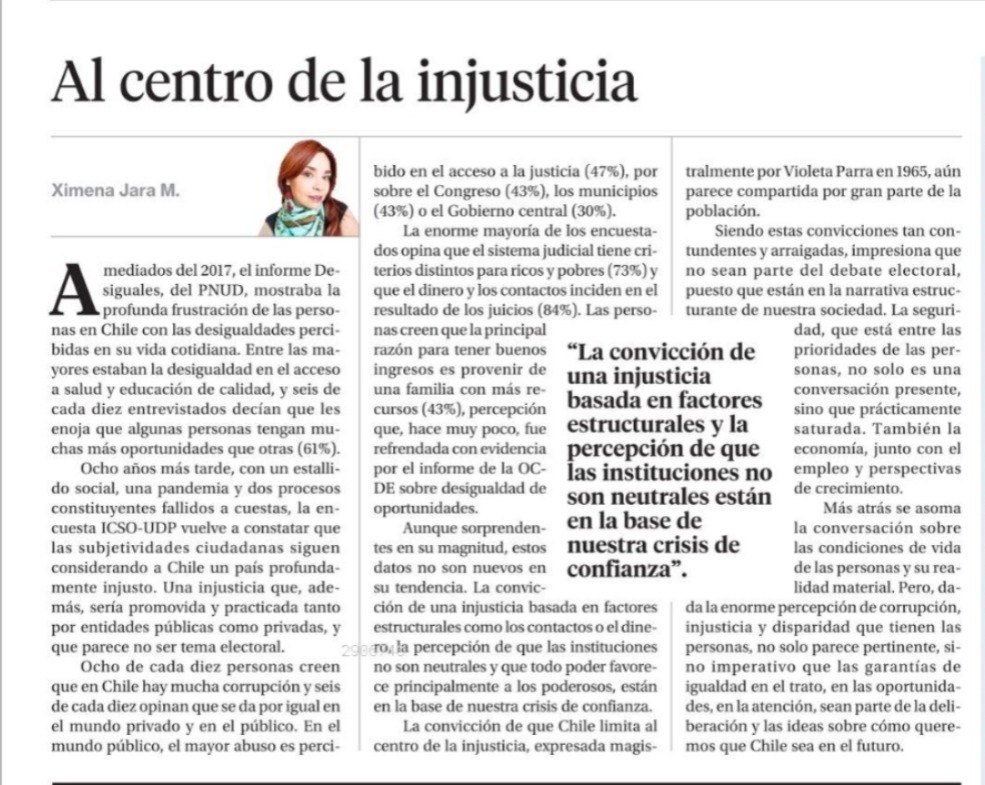 Escribí, con asombro de que no se hable más del tema, esta columna sobre la percepción de injusticia de la enorme mayoría, el sentimiento enojoso de que quienes tienen recursos y pitutos cuenten con una ventaja insalvable. 
En mi cerebro sonaba esta canción de hace 60 años.
👇