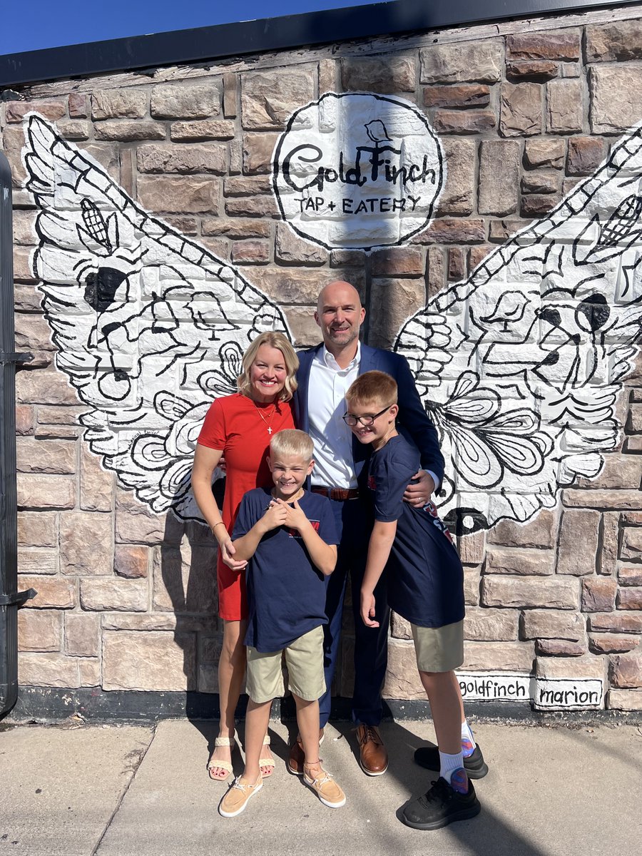 adamsteen's tweet photo. Watching Ryker and Maverick lead the Pledge of Allegiance on the #99StrongTour was one of those moments that makes you stop and smile as a dad.
Our call to bring families back to the dinner table, to put the devices down and invest in one another, isn’t just a slogan, it’s something my family lives every day. Having my boys travel with us and be part of this mission is a thrill and a privilege. A proud dad moment, for sure. #FamilyFirst #99Strong