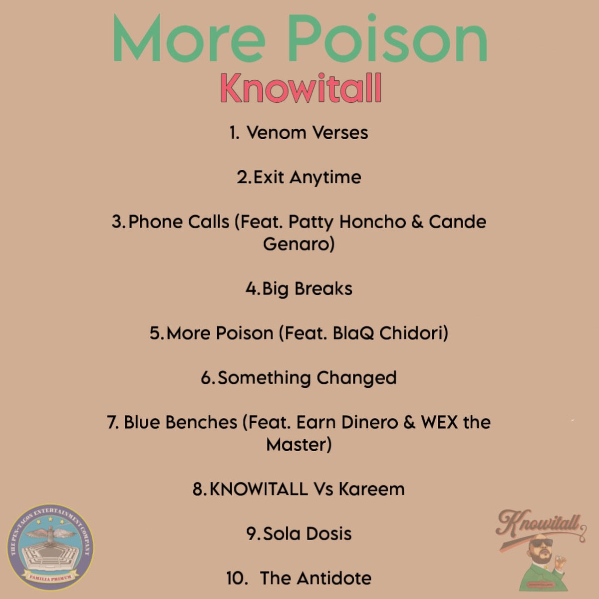 KNOWITALLNYC11's tweet image. MORE POISON 

NEW ALBUM FULLY PROD BY NICK WILFORD FEAT @earn_dinero @PATTY_HONCHO @wexthemaster @BlaQccChidori DROPPING IN DECEMBER . SINGLE/VIDEO DROPPING SOON!!!