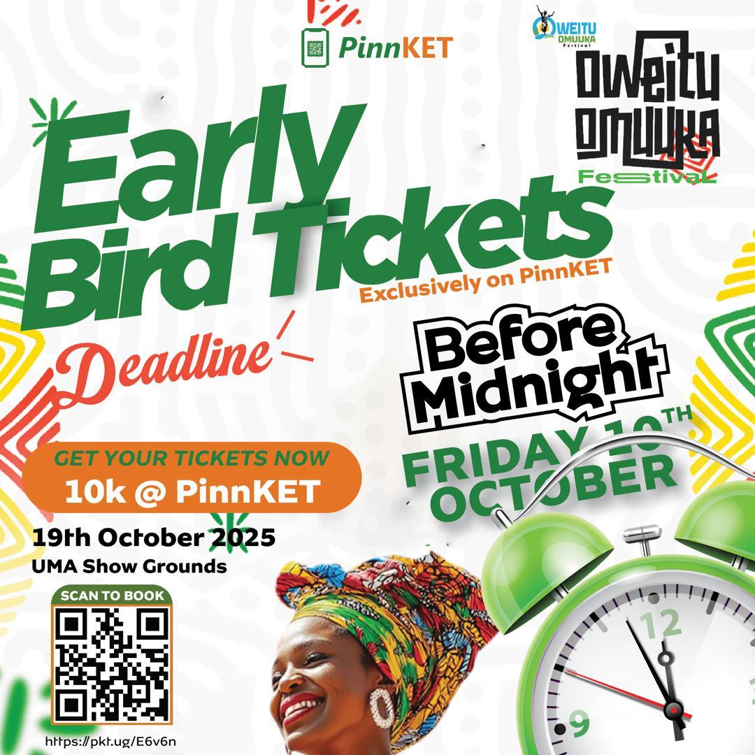 EvitomHits's tweet photo. Early bird tickets are now available at PinnKET
✨️✨️✨️✨️
Grab yours now 👇
📎https://t.co/EZx9EWP27o

#OweituOmuukaFestival https://t.co/PhYWH5VIji