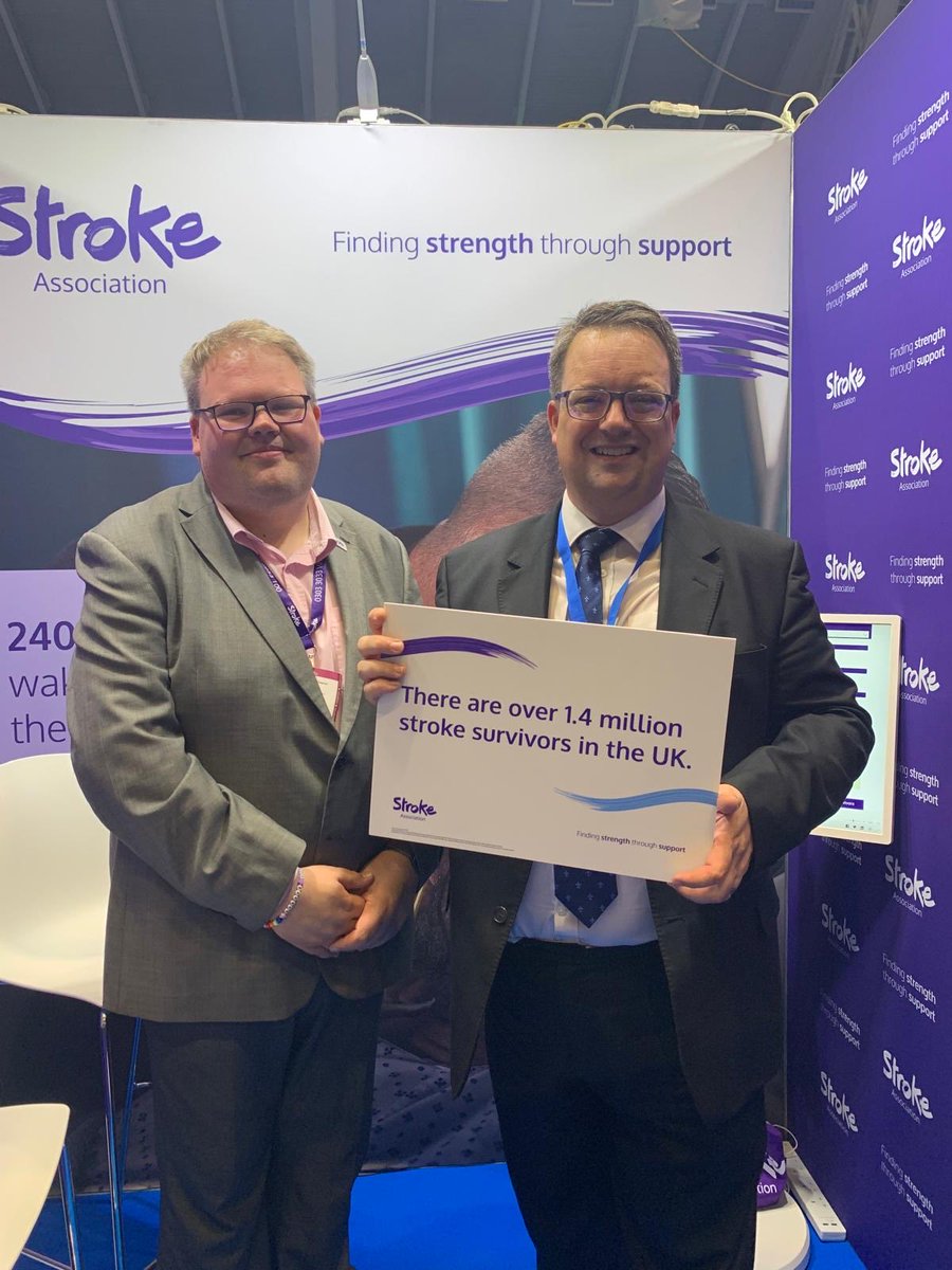 Thanks for meeting with us on our <a href="/TheStrokeAssoc/">Stroke Association</a> #CPC25 stand <a href="/mikejwood/">Mike Wood</a> great to discuss how we keep stroke a priority in parliament