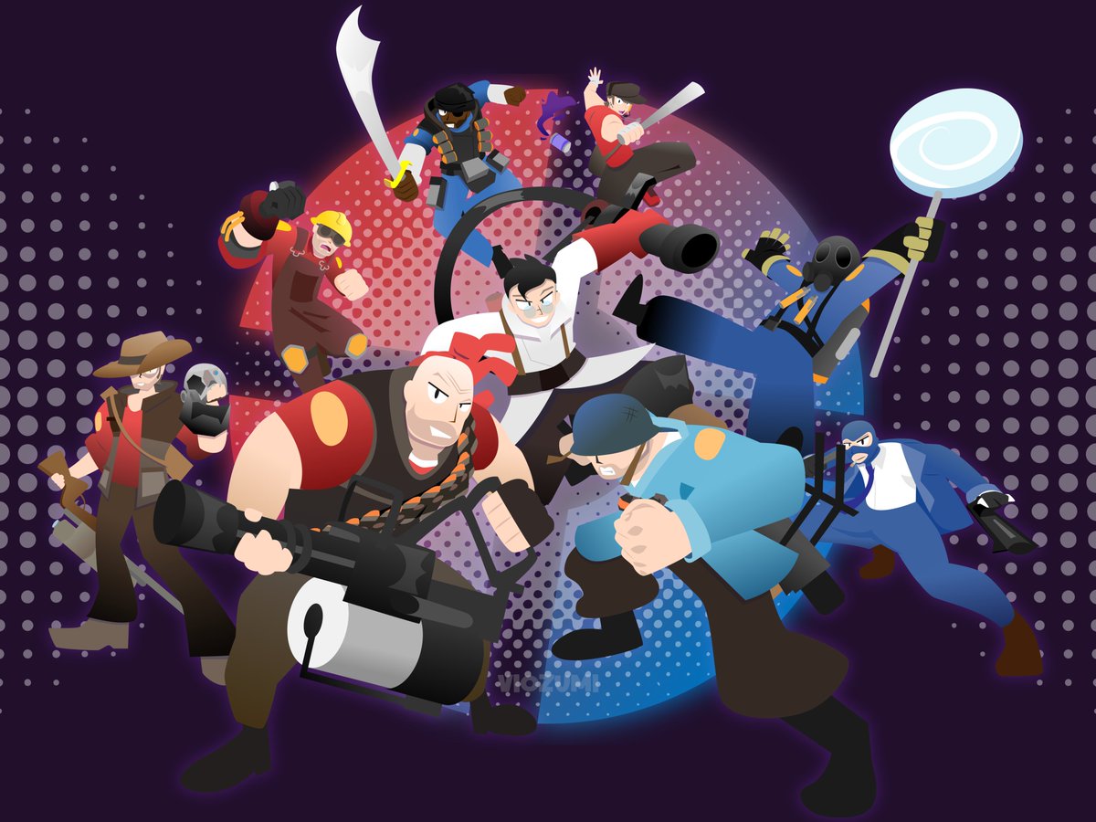 V1ozumi's tweet photo. Mercenaries for hire
(Sorry if the contrast is poor T_T)
#tf2 #teamfor https://t.co/r2cw7OgVT5