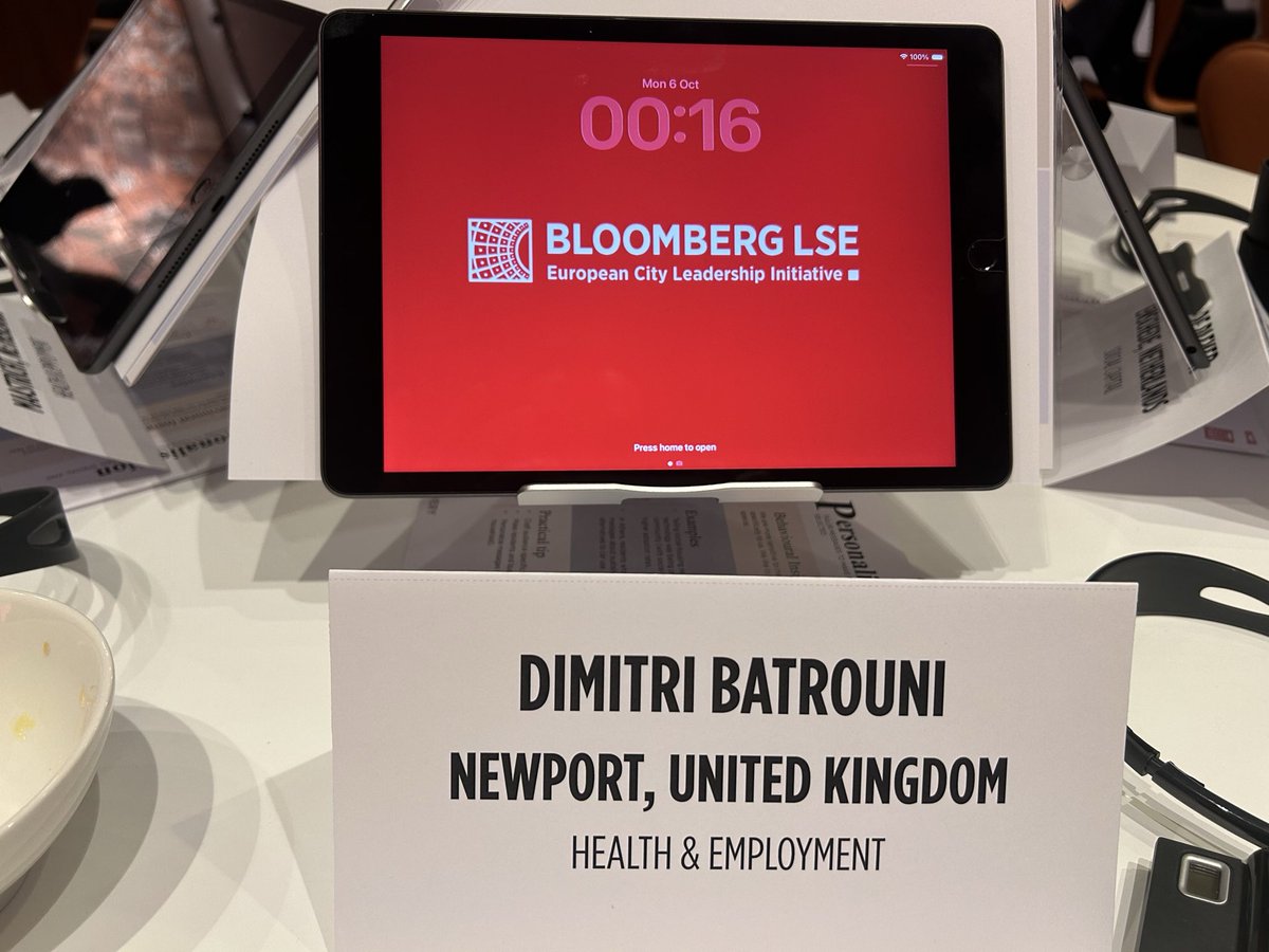 Newport at the top table where it belongs. We are the only Welsh city part of the Bloomberg &amp; London School of Economics (LSE) leadership initiative. Delighted to join cities like Madrid, Turin, Oslo &amp; many more. We will forge a city fit for now, our children &amp; our grandchildren