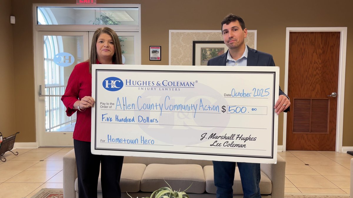 Our Hometown Hero for October is Rachel Coulter! 🎉 Rachel has dedicated her life for serving others in Allen County, and we are proud to donate $500 to Community Action of Southern Kentucky in Allen County on her behalf. Thank you for your positive impact in our community!