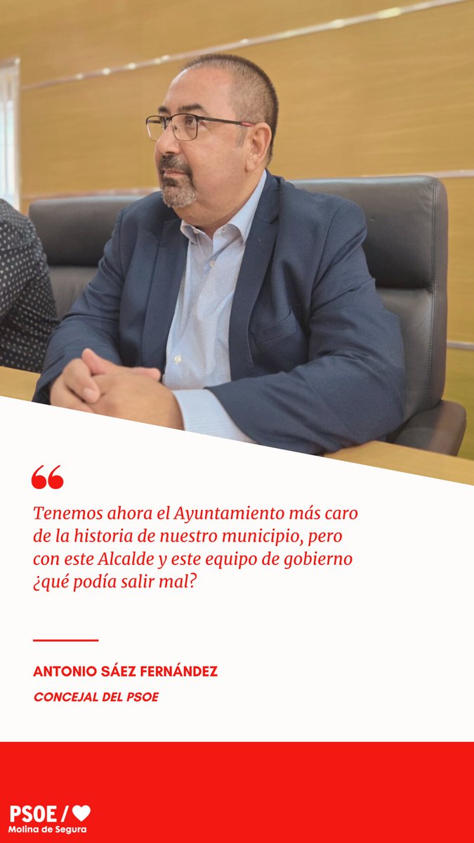 La Cuenta General 2024 certifica la realidad de la gestión del PP-VOX y desmonta las mentiras del Alcalde. 

➡️ DEUDA: El Alcalde afirmó que la deuda era 0. FALSO. La cuenta oficial la sitúa en 7,6M€ en 2024 y la previsión de su propio gobierno la dispara a 24M€ para 2026.
👇