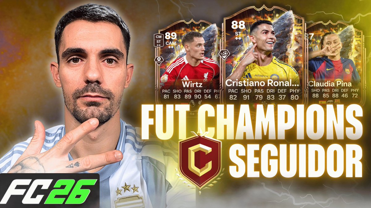 🔴NUEVO VIDEO EN YOUTUBE🔴

-Mi primer Fut Champions cuenta de seguidor en #FC26 

youtu.be/F1VDJ09NlvY?si…