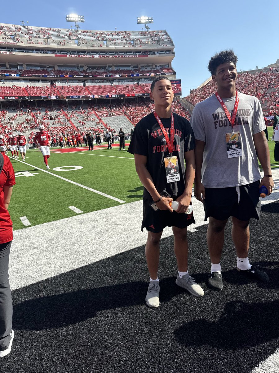 Had a blast in Lincoln, got the win and great environment!
Thank you for the opportunity <a href="/HuskerFootball/">Nebraska Football</a> 
<a href="/HikeDevon/">Devon Hike</a> 

<a href="/WHS_WarriorFB/">Omaha Westside Warrior Football</a>