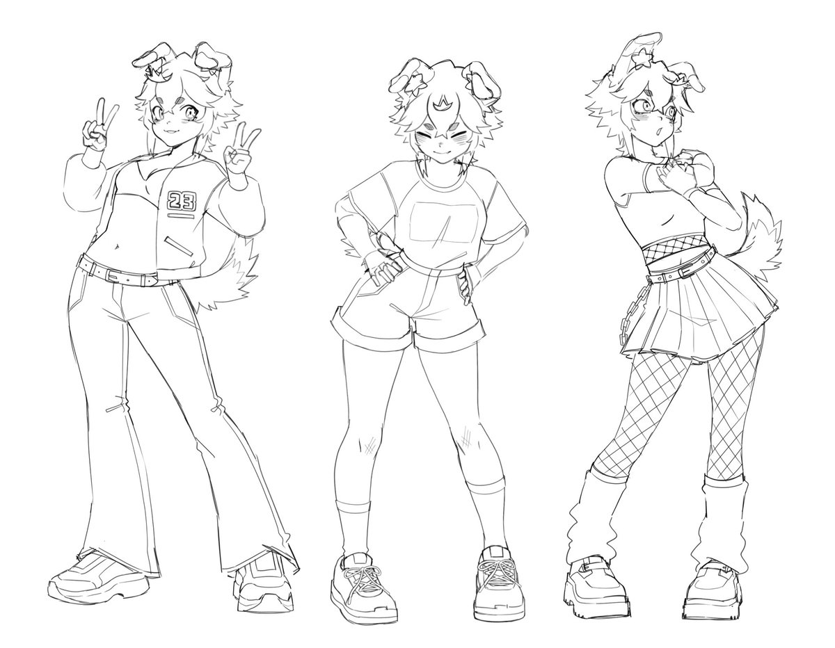 Colillie_'s tweet image. Recent warmup doodles! 🐾