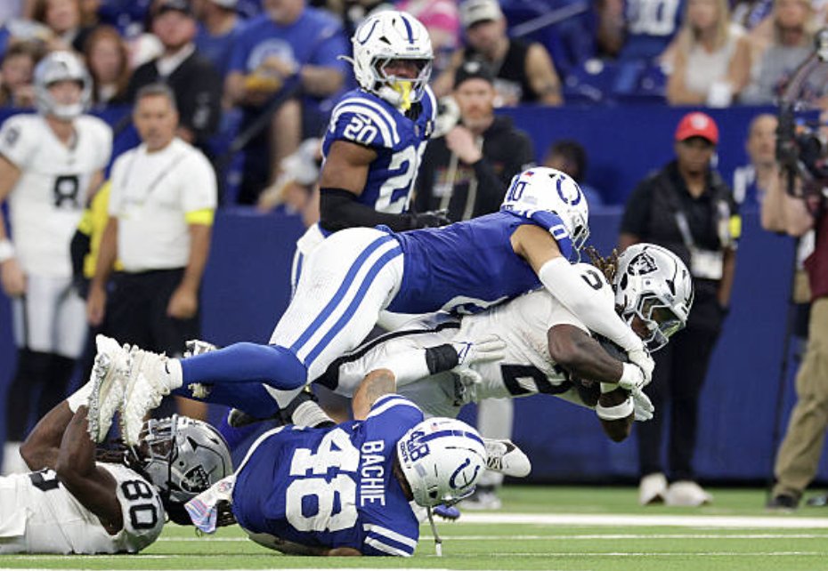 LanceMcAlister's tweet photo. Lou Anarumo's Colts defense:
17.8 points per game (3rd NFL)
14 sacks (T-5th NFL)
6 interceptions (T-4th NFL)
8 takeaway (T-5th NFL) https://t.co/k1Kn3SP1PR