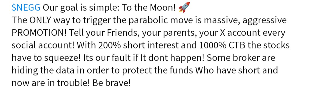 StockGan19's tweet photo. $NEGG #Negg not financial advice but i like the stock! Over 200% short interest, over 1000% CTB, today up 15% @JohnDraisey @TheRoaringKitty https://t.co/wIEVwBIwjc