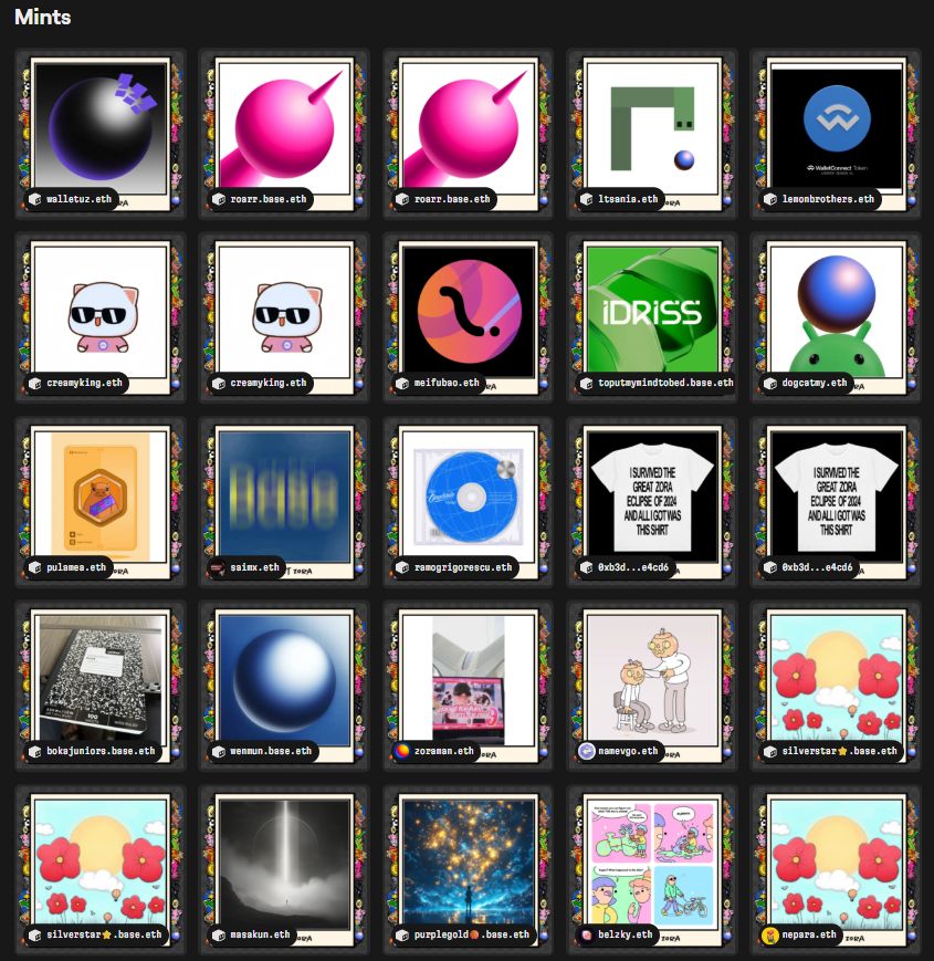 The 2 most trending generative artworks on <a href="/phi_xyz/">$phi</a> 

What’s your favorite Farcaster channel?
What was your first Zora mint?
Discover yours in this custom frame 👇