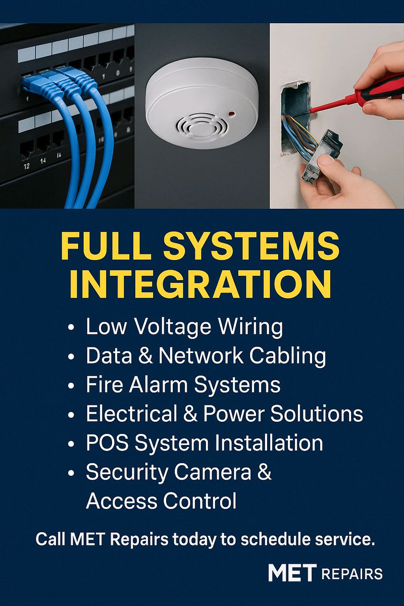 Mrhere4U's tweet image. We do more than locks 🔌🔥
Low voltage • Data • Fire alarm • POS • Security installs — done right, every time.
#METRepairs #AtlantaTech #LowVoltagePro